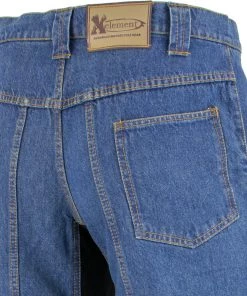 Xelement 055029 Men's Classic Fit Blue Denim Motorcycle Racing Pants With X-Armor Motorcycle Pants & Chaps
