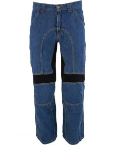 Xelement 055029 Men's Classic Fit Blue Denim Motorcycle Racing Pants With X-Armor Motorcycle Pants & Chaps