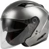 Riding Gear Gmax 72-4856 OF-77 Open-Face Helmet Titanium