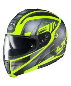 HJC Helmets HJC CL-MAX 3 Gallant MC3HSF Grey And Hi-Viz Modular Helmet