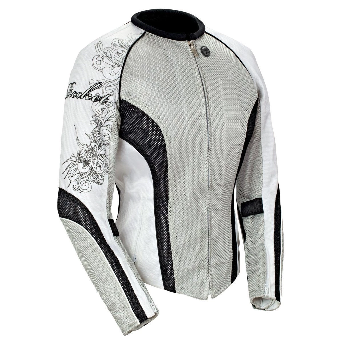 Motorcycle Jackets Joe Rocket 'Cleo 2.2' Womens Silver/Black/White Mesh Motorcycle Jacket