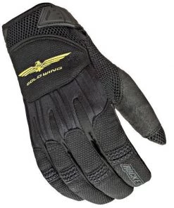 Joe Rocket'Skyline' Men's Black Textile Motorcycle Gloves Riding Gear