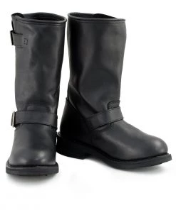 Xelement Footwear Riding Gear Xelement 1440 Men's'The Classic' Black Engineer Motorcycle Leather Boots (in Wide And Regular Width)