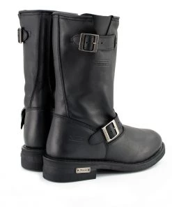 Xelement Footwear Riding Gear Xelement 1440 Men's'The Classic' Black Engineer Motorcycle Leather Boots (in Wide And Regular Width)