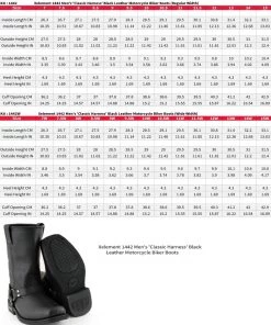 Xelement Footwear Xelement 1442 Men's'Classic Harness' Black Leather Motorcycle Biker Boots (in Wide And Regular Width)