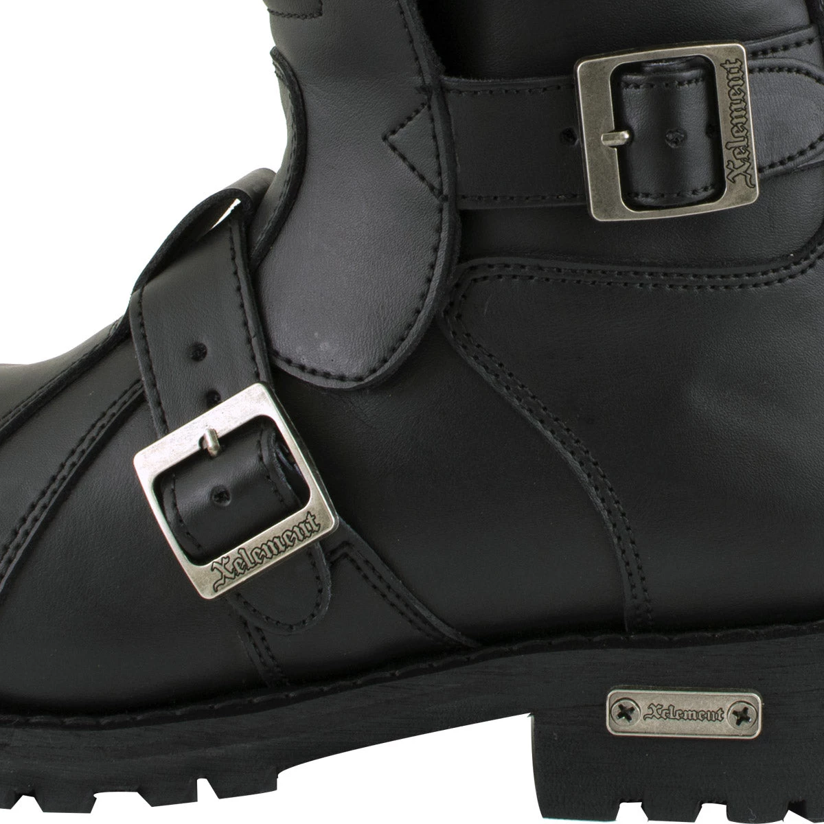 Xelement Footwear Xelement 1503 Men's Black 'Executioner' Leather Motorcycle Boots