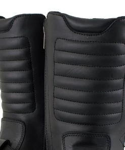 Xelement Footwear Xelement 1503 Men's Black'Executioner' Leather Motorcycle Boots