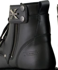 Xelement Footwear Riding Gear Xelement 1505 Men's'Sprocket' Black Leather Advanced Lace-Up Motorcycle Boots
