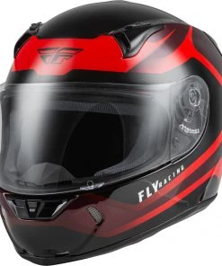 Riding Gear Fly Racing 73-8384 Revolt Rush Helmet Red/Black