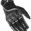 Riding Gear Joe Rocket Super Moto Men's Black And White Leather Gloves