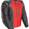 Mesh & Textile Joe Rocket Atomic 5.0 Men's Black Ande Red Textile Jacket