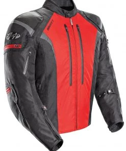 Mesh & Textile Joe Rocket Atomic 5.0 Men's Black Ande Red Textile Jacket