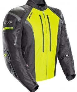 Mesh & Textile Joe Rocket Atomic 5.0 Men's Black And Hi-Viz Yellow Textile Jacket