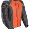 Mesh & Textile Joe Rocket Atomic 5.0 Men's Black And Orange Textile Jacket
