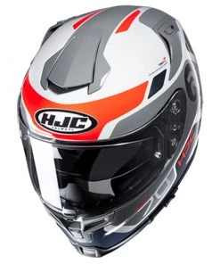 HJC Helmets HJC RPHA-70 ST “Shuky” Grey, Navy Blue, White And Orange Full Face Helmet Riding Gear