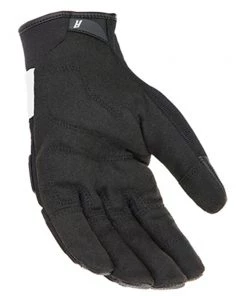 Riding Gear Joe Rocket Men’s Velocity 3.0 Black And White Textile Gloves With Reinforce Knuckle And Fingers