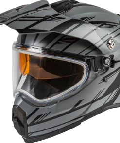 Gmax 72-7217 AT-21S 'Adventure Epic' Snow Helmet Matte Grey/Black Riding Gear