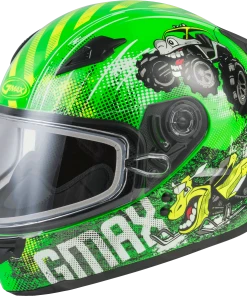 Gmax 72-6028 Youth GM-49Y 'Beasts' Snow Helmet Neon Green/Hi-Vis