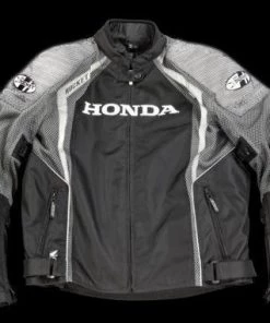 Joe Rocket Honda VFR Men's Black And Gunmetal Mesh Jacket