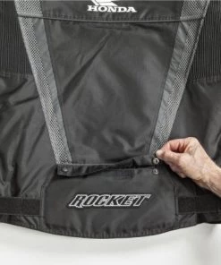 Joe Rocket Honda VFR Men's Black And Gunmetal Mesh Jacket