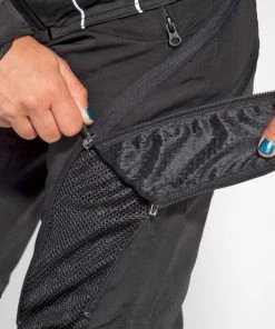 Mesh And Textile Joe Rocket'Alter Ego' Womens Armored/Padded Black Textile Motorcycle Pants