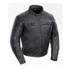 Joe Rocket Men’s Sprint TT Black Leather Jacket Leather Motorcycle Jackets