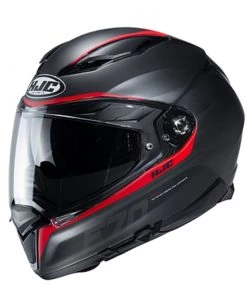 HJC Helmets Riding Gear HJC F70 Feron Black And Red Full Face Helmet (Open Box)