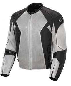 Joe Rocket Men’s Phoenix 6.0 Silver And Black Mesh Armor Jacket
