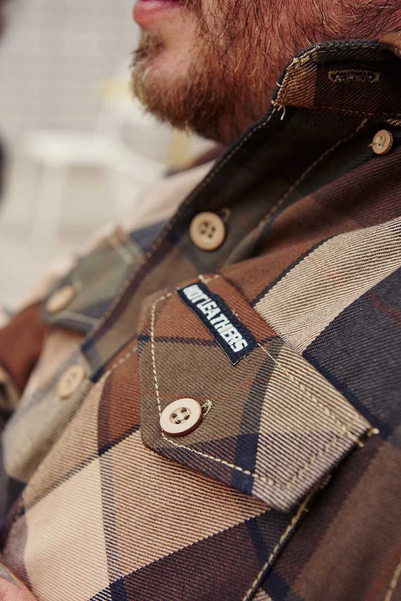 Hot Leathers FLM2013 Men's 'Sidewinder' Flannel Long Sleeve Shirt Riding Gear