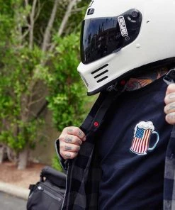 Riding Gear Hot Leathers FLM2016 Men's Brown And Navy-Blue Long Sleeve Flannel