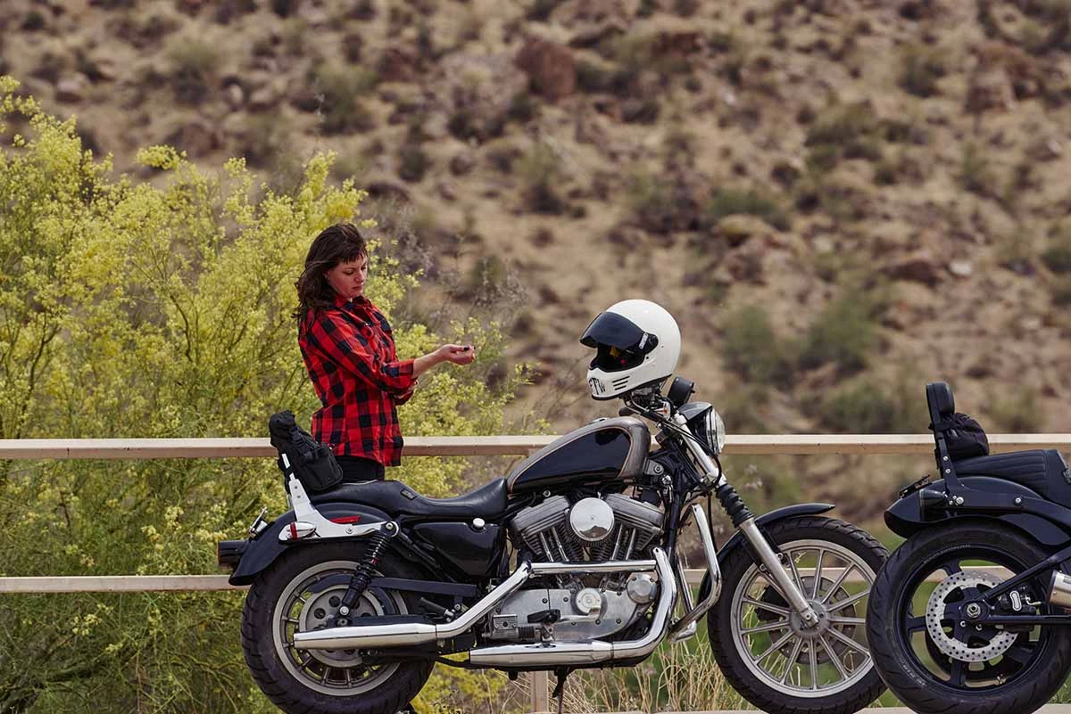 Flannel Shirts Hot Leathers FLL3002 Ladies Black And Salmon Long Sleeve Flannel