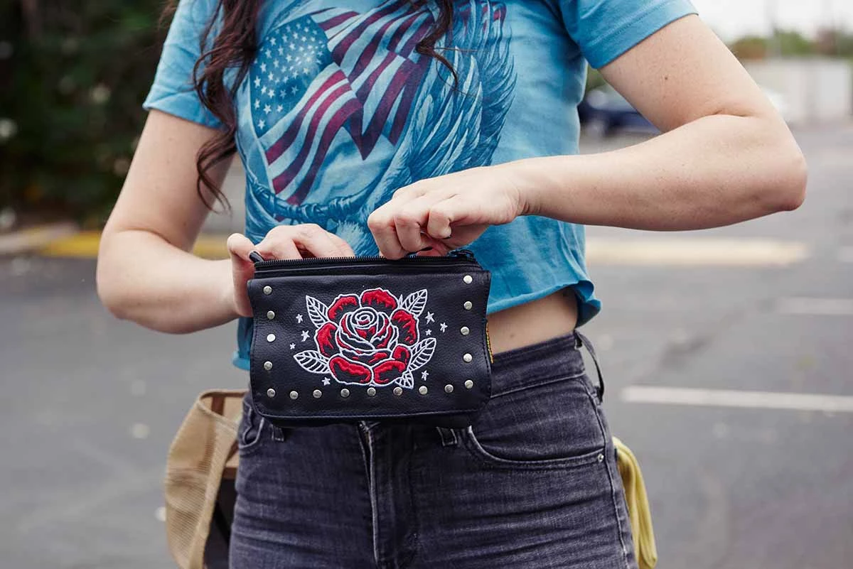 Hot Leathers GLC1542 Hoop Eagle Ladies T-Shirt Riding Gear