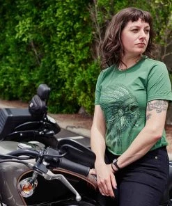 Hot Leathers GLC1543 Native American Headdress Ladies T-Shirt