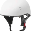 Gmax 72-5444 HH-65 Naked Half Helmet Matte White Riding Gear