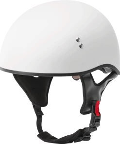 Gmax 72-5444 HH-65 Naked Half Helmet Matte White Riding Gear