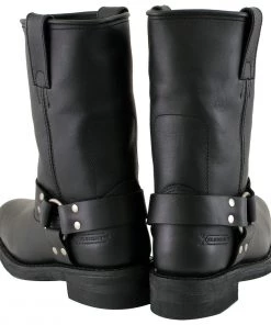 Xelement Footwear Riding Gear Xelement 2442 Women's Black'Classic' Full Grain Leather Harness Motorcycle Boots