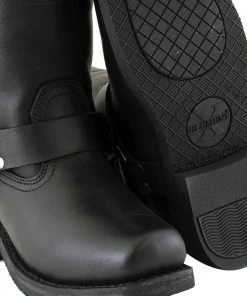 Xelement Footwear Riding Gear Xelement 2442 Women's Black'Classic' Full Grain Leather Harness Motorcycle Boots