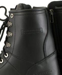 Xelement Footwear Xelement 2446 Women's'Vigilant' Black Leather Logger Boots With Inside Zipper Riding Gear