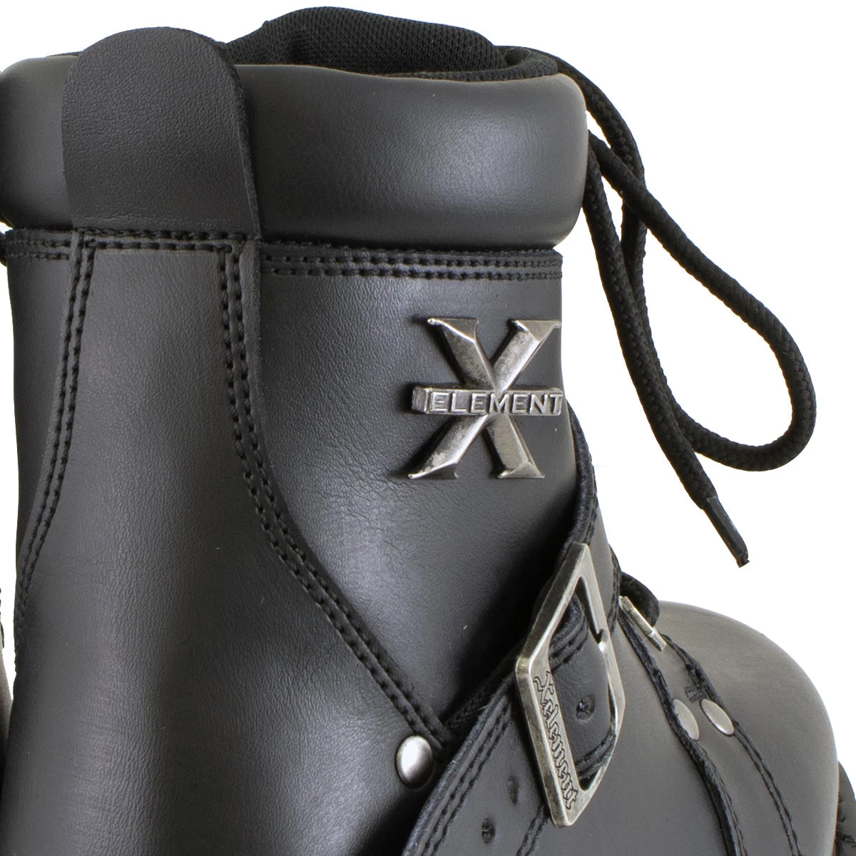 Xelement Footwear Xelement 2469 Women's 'Ultimate' Black Leather Advanced Lace-Up Motorcycle Biker Boots