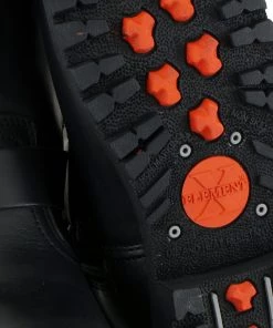 Xelement Footwear Xelement 2502 Women's'Shorty' Black Leather Zipper Harness Motorcycle Leather Boots Riding Gear