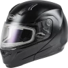 Gmax 72-5904 MD-04S Modular Snow Helmet W/Electric Shield Black