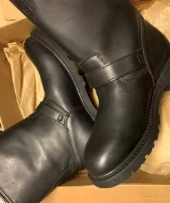 Riding Gear Highway 21 Primary Men's Short Leather Engineer Boots (Open Box)