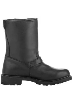 Riding Gear Highway 21 Primary Men's Short Leather Engineer Boots