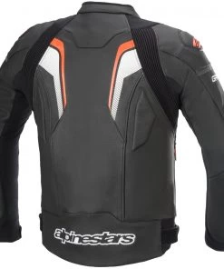 Alpinestars Men’s GP Plus R V3 Airflow Black With Fluorescent Red Leather Jacket