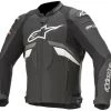 Leather Motorcycle Jackets Alpinestars Men’s GP Plus R V3 Black, Grey And White Leather Jacket