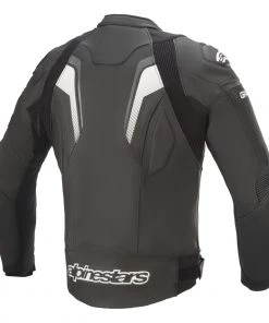 Leather Motorcycle Jackets Alpinestars Men’s GP Plus R V3 Black, Grey And White Leather Jacket