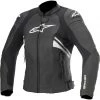 Leather Motorcycle Jackets Alpinestars Women’s Stella GP Plus R V3 Airflow Black And White Leather Jacket