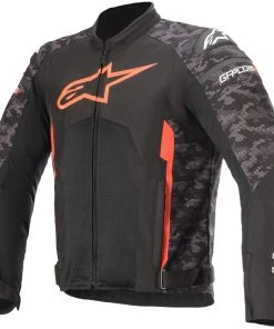 Alpinestars Men’s T-GP Plus R V3 Airflow Black And Red Textile Jacket