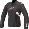 Alpinestars Women’s Stella T-GP Plus R V3 Airflow Black And White Textile Jacket Motorcycle Jackets