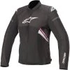 Alpinestars Women’s Stella T-GP Plus R V3 Airflow Black, White And Fuchsia Textile Jacket Motorcycle Jackets